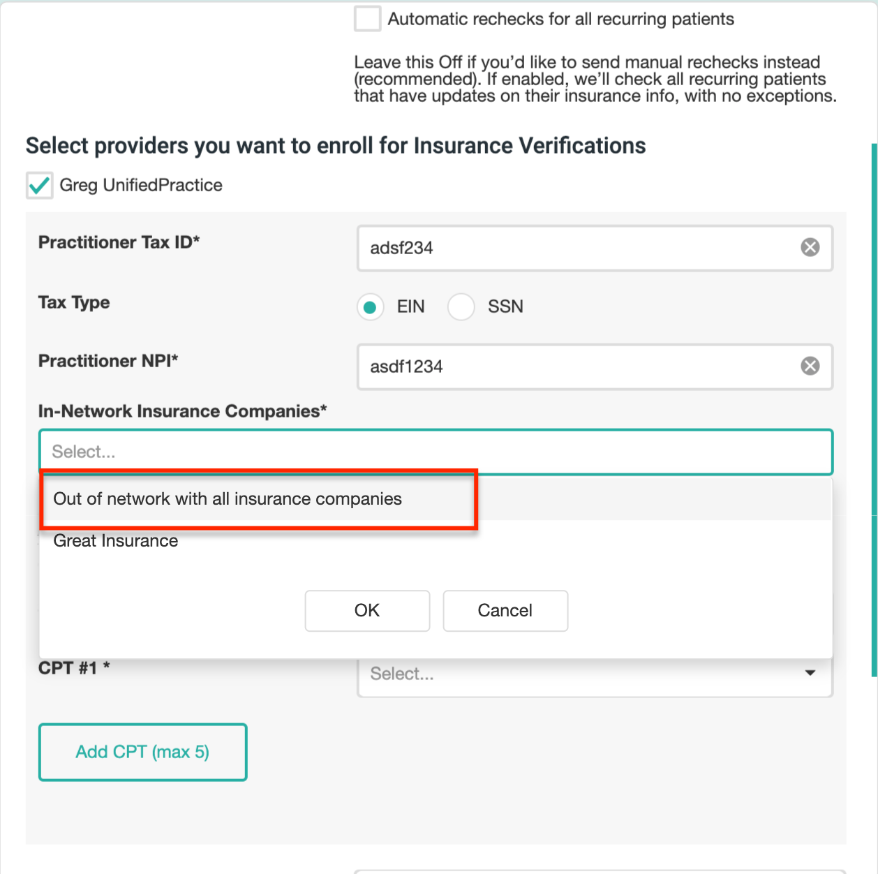 How Do I Enable The Insurance Verification Service?